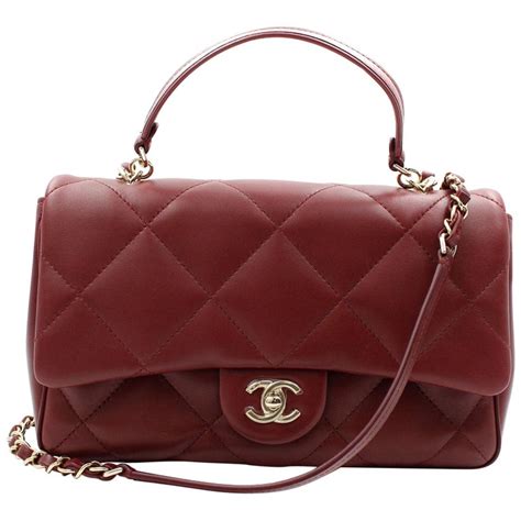 chanel large tote burgundy|chanel lambskin quilted mini.